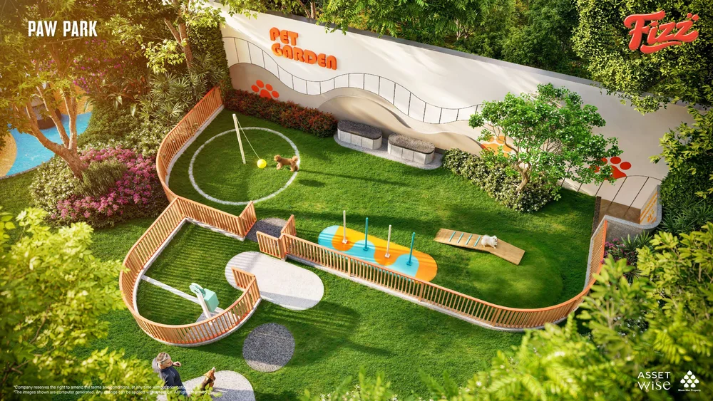 Визуализация The Title FIZZ: Парк для питомцев Paw Park
